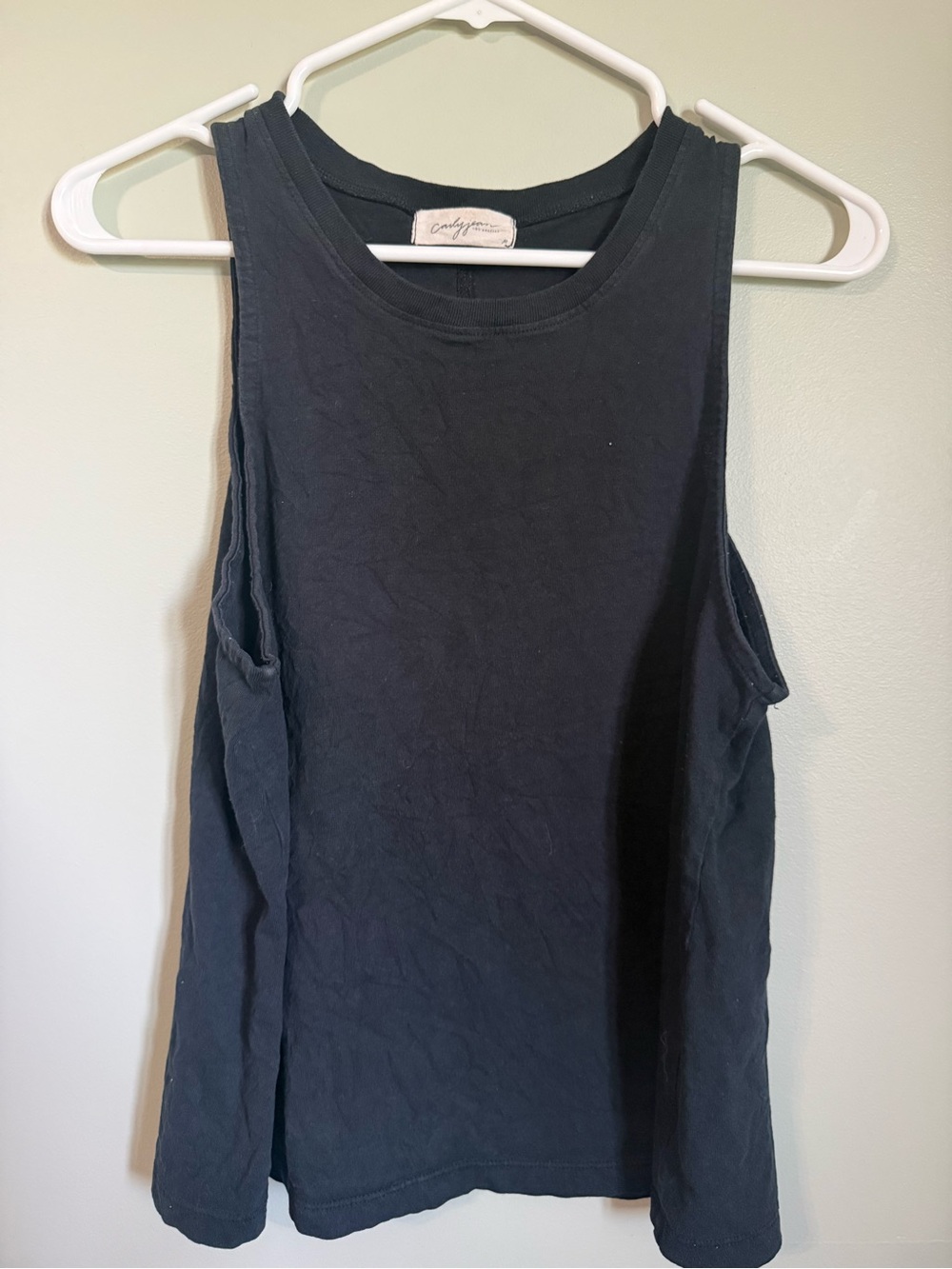 Carly Jean Los Angeles Black Sleeveless Tank Top
